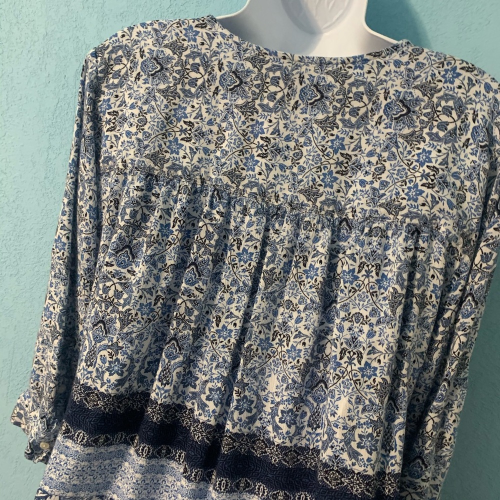 Nine West Blue Blouse - Picture 8 of 10